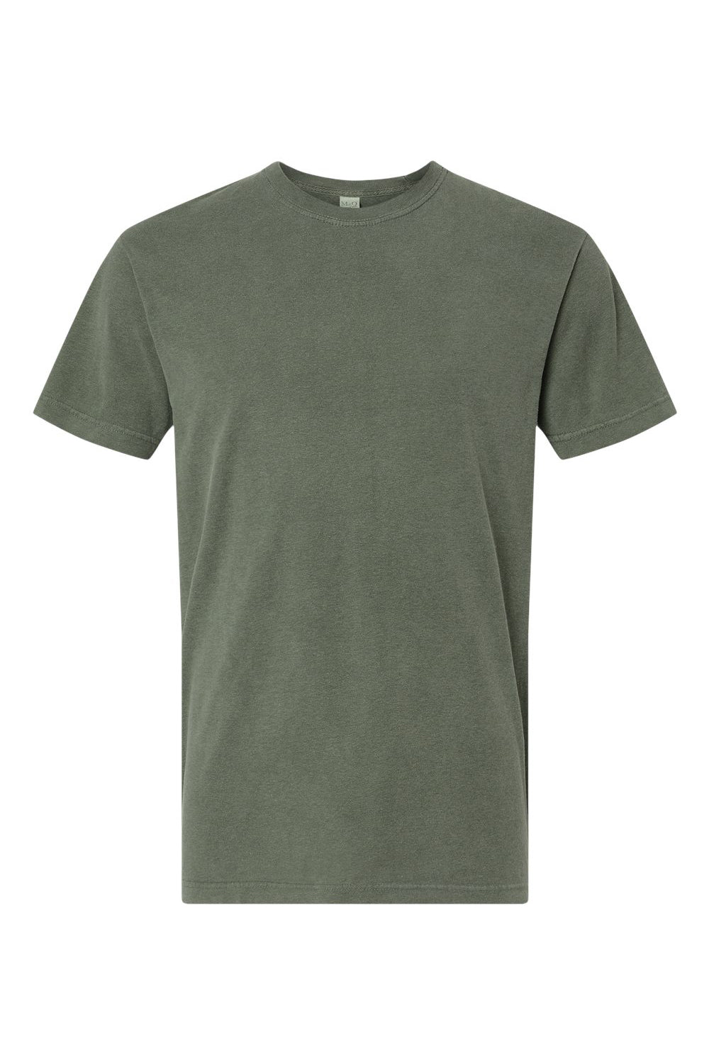 M&O 6500M Mens Vintage Garment Dyed Short Sleeve Crewneck T-Shirt Monterey Sage Green Flat Front