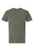 M&O 6500M Mens Vintage Garment Dyed Short Sleeve Crewneck T-Shirt Monterey Sage Green Flat Front