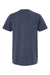 M&O 6500M Mens Vintage Garment Dyed Short Sleeve Crewneck T-Shirt Navy Blue Flat Back
