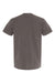 M&O 6500M Mens Vintage Garment Dyed Short Sleeve Crewneck T-Shirt Pepper Grey Flat Back
