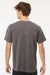 M&O 6500M Mens Vintage Garment Dyed Short Sleeve Crewneck T-Shirt Pepper Grey Model Back
