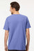 M&O 6500M Mens Vintage Garment Dyed Short Sleeve Crewneck T-Shirt Periwinkle Model Back