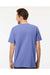 M&O 6500M Mens Vintage Garment Dyed Short Sleeve Crewneck T-Shirt Periwinkle Model Back