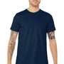 Bella + Canvas Mens Jersey Short Sleeve Crewneck T-Shirt - Navy Blue