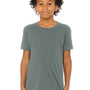 Bella + Canvas Youth Jersey Short Sleeve Crewneck T-Shirt - Storm Blue