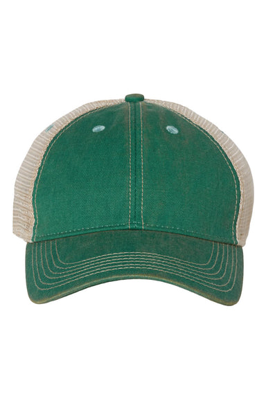 Legacy OFA Mens Old Favorite Trucker Hat Aqua Green/Khaki Flat Front