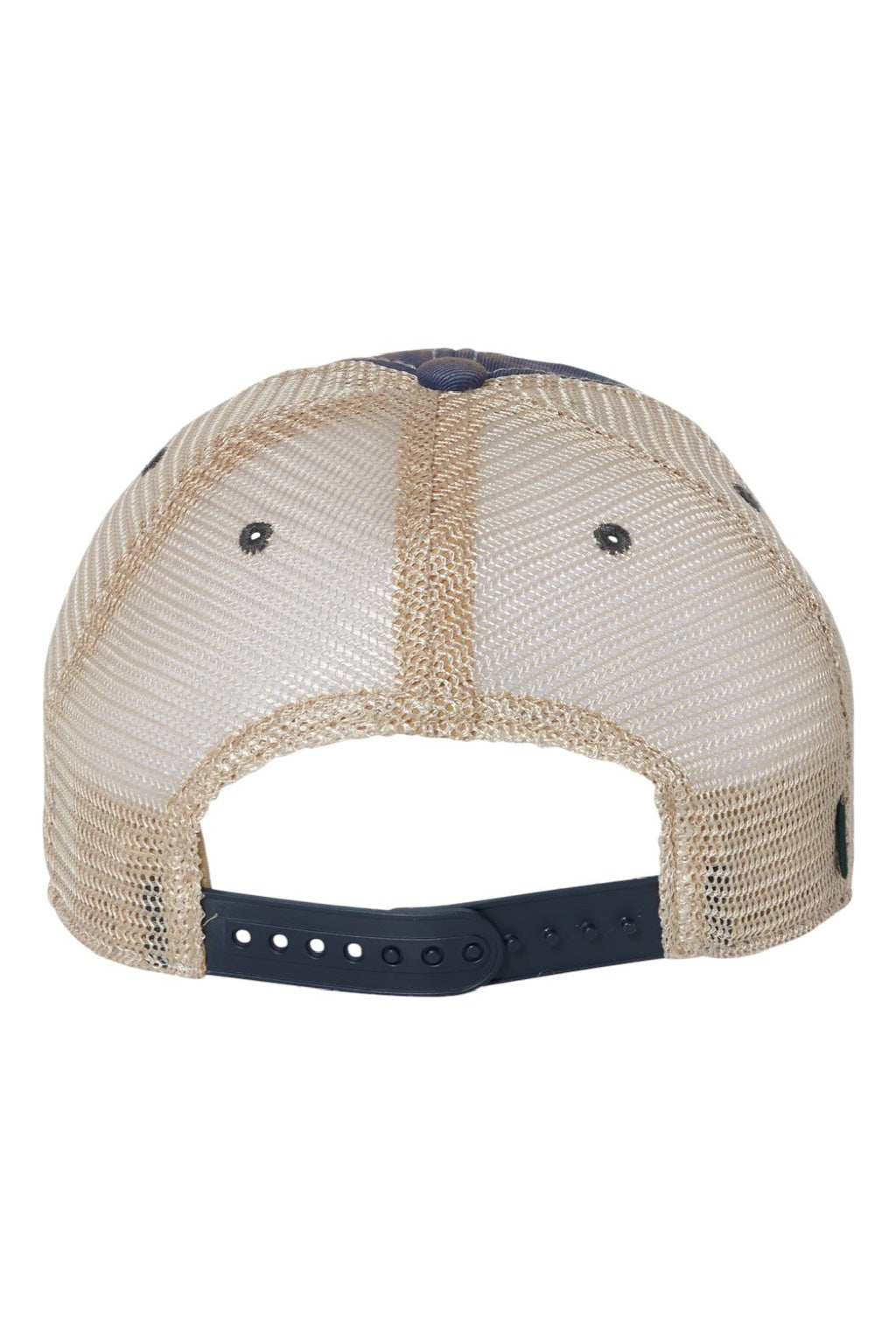 Legacy Hats OFA Mens Old Favorite Snapback Trucker Hat Royal Blue/Khaki Flat Back