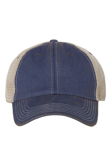 Legacy OFA Mens Old Favorite Trucker Hat Royal Blue/Khaki Flat Front