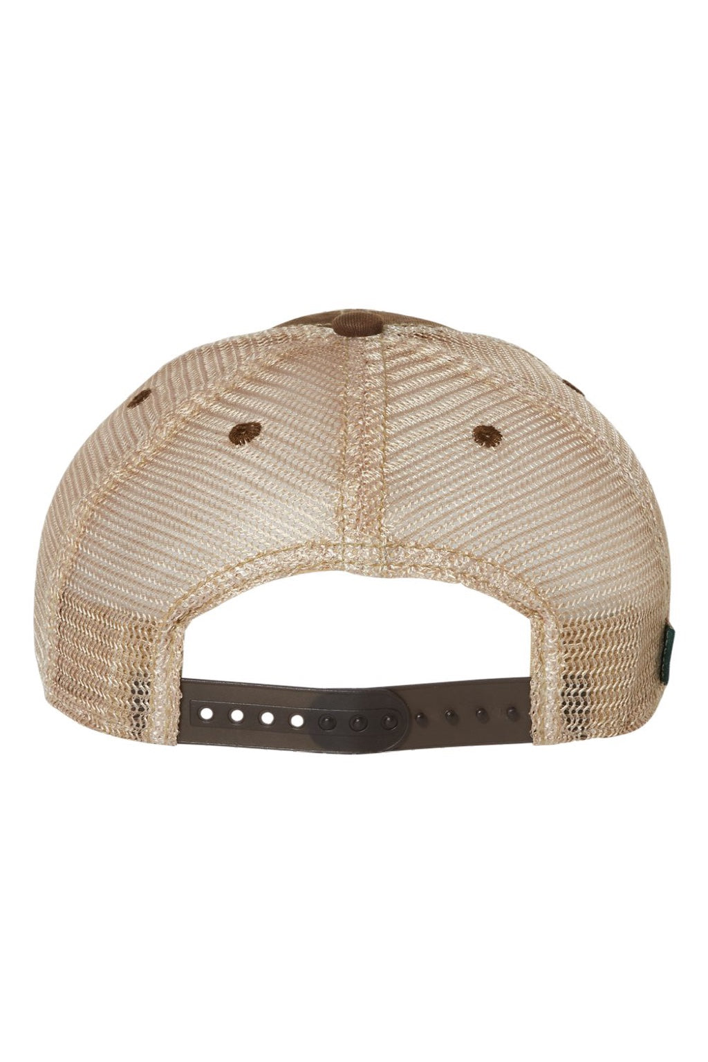 Legacy Hats OFA Mens Old Favorite Snapback Trucker Hat Brown/Khaki Flat Back