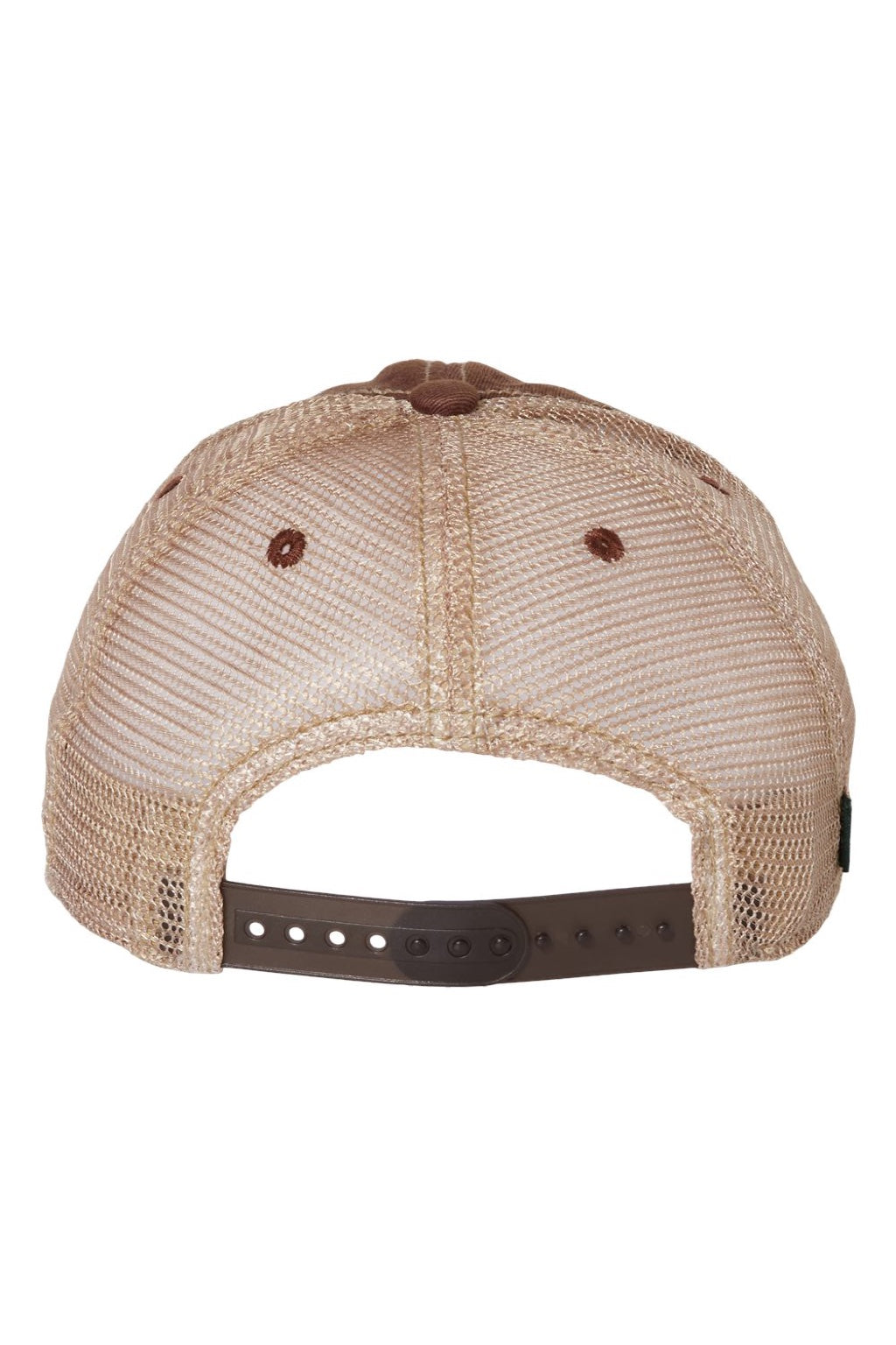 Legacy Hats OFA Mens Old Favorite Snapback Trucker Hat Burgundy/Khaki Flat Back