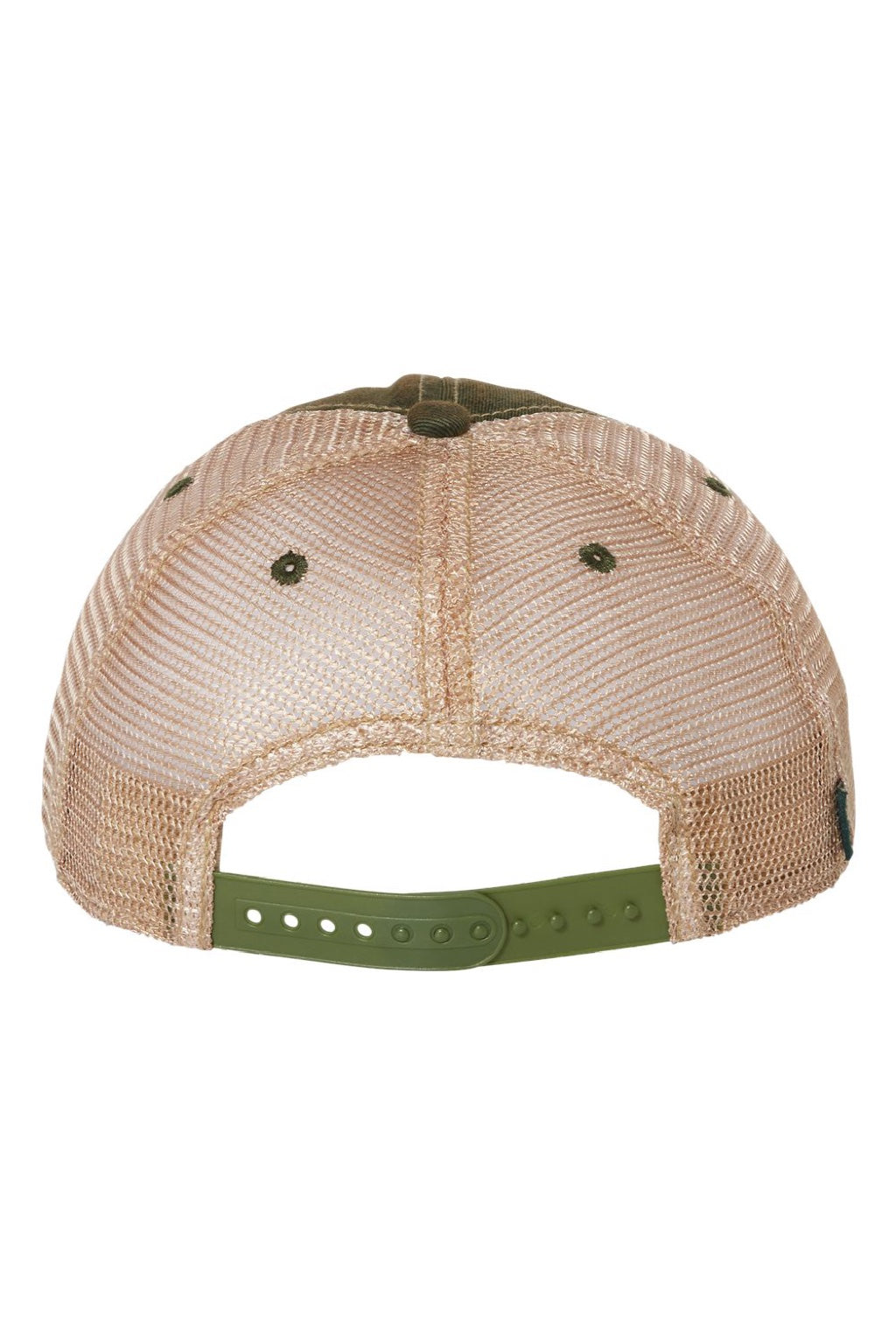 Legacy Hats OFA Mens Old Favorite Snapback Trucker Hat Dark Green/Khaki Flat Back