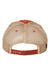 Legacy Hats OFA Mens Old Favorite Snapback Trucker Hat Orange/Khaki Flat Back