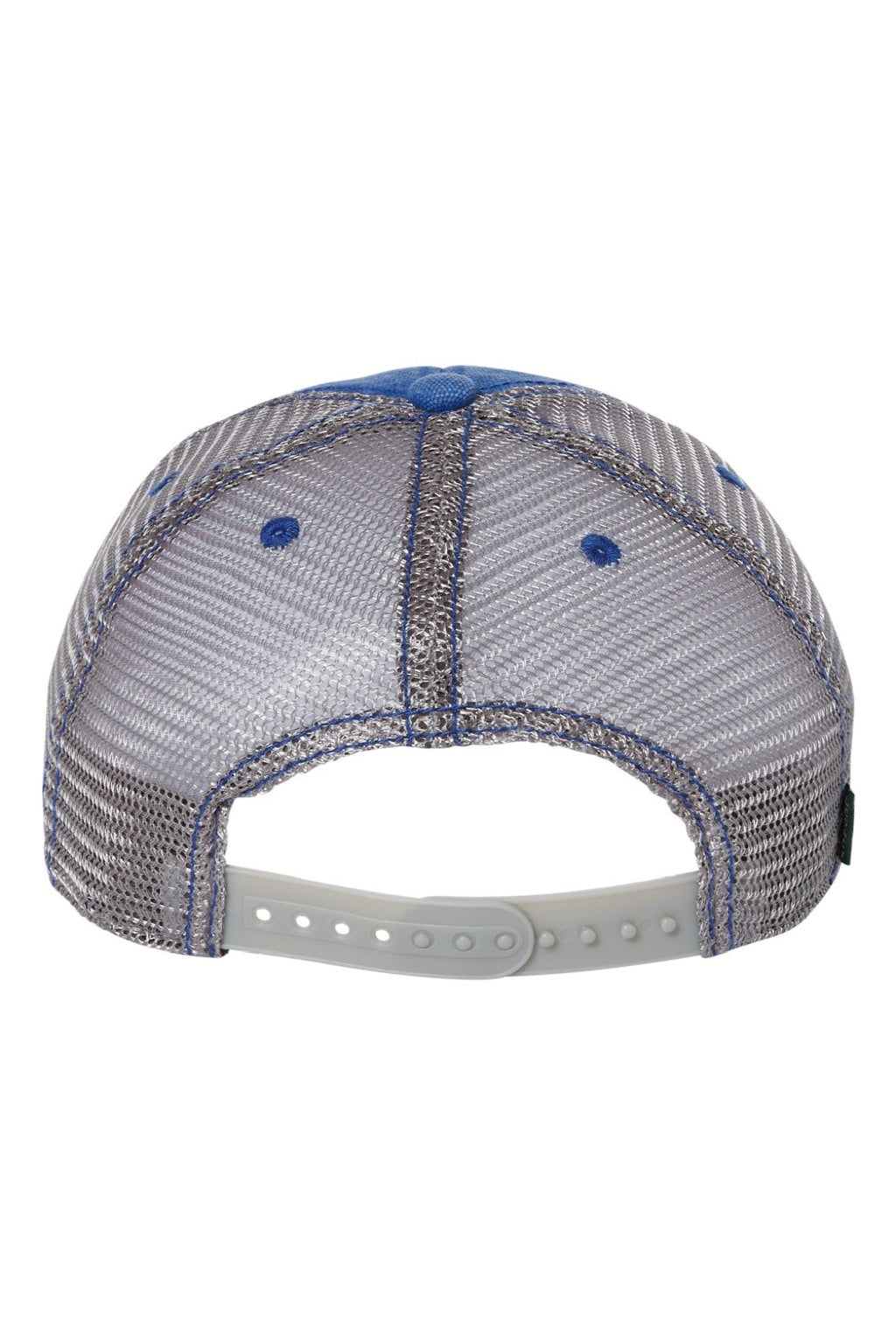Legacy Hats DTA Mens Dashboard Snapback Trucker Hat Royal Blue/Grey Flat Back