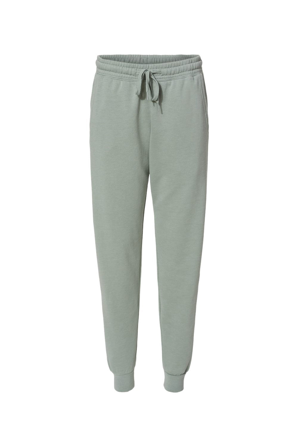 Independent Trading Co. PRM20PNT Womens California Wave Wash Sweatpants w/ Pockets Sage Green Flat Front