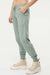 Independent Trading Company PRM20PNT Womens California Wave Wash Sweatpants w/ Pockets Sage Green Model Side