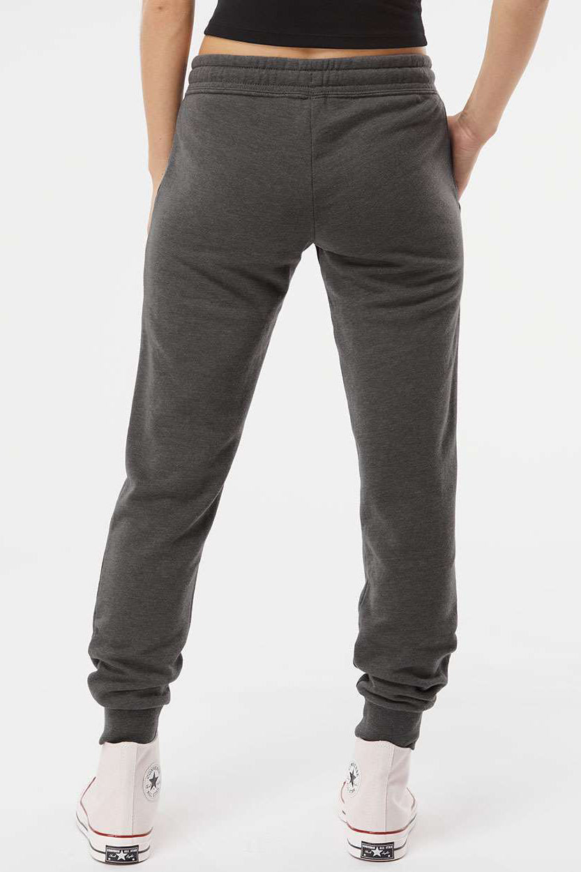 Independent Trading Company PRM20PNT Womens California Wave Wash Sweatpants w/ Pockets Shadow Grey Model Back