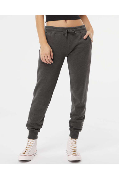 Independent Trading Co. PRM20PNT Womens California Wave Wash Sweatpants w/ Pockets Shadow Grey Model Front