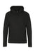 Next Level 9302 Mens Malibu Hooded Sweatshirt Hoodie w/ Pouch Pocket Heather Black Flat Front