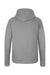 Next Level 9302 Mens Malibu Hooded Sweatshirt Hoodie w/ Pouch Pocket Heather Grey Flat Back