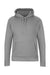 Next Level 9302 Mens Malibu Hooded Sweatshirt Hoodie w/ Pouch Pocket Heather Grey Flat Front