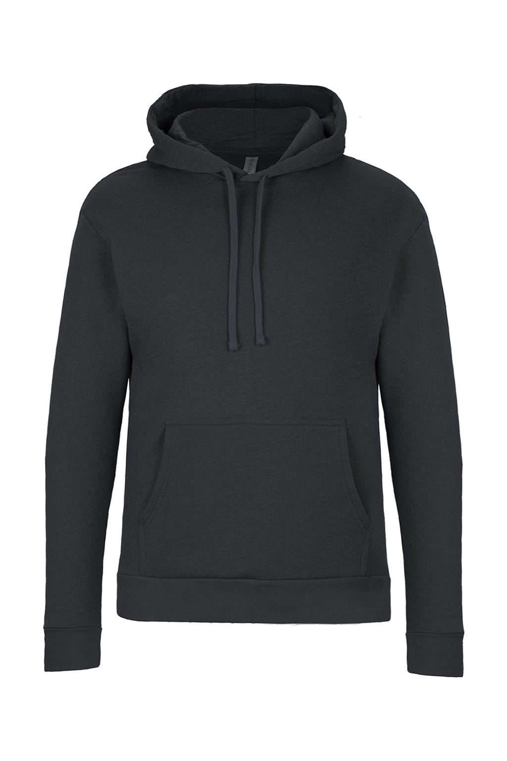 Next Level 9302 Mens Malibu Hooded Sweatshirt Hoodie w/ Pouch Pocket Heather Midnight Navy Blue Flat Front