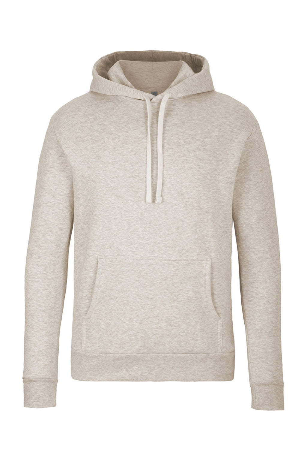 Next Level 9302 Mens Malibu Hooded Sweatshirt Hoodie w/ Pouch Pocket Oatmeal Flat Front