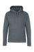 Next Level 9302 Mens Malibu Hooded Sweatshirt Hoodie w/ Pouch Pocket Heather Slate Blue Flat Front