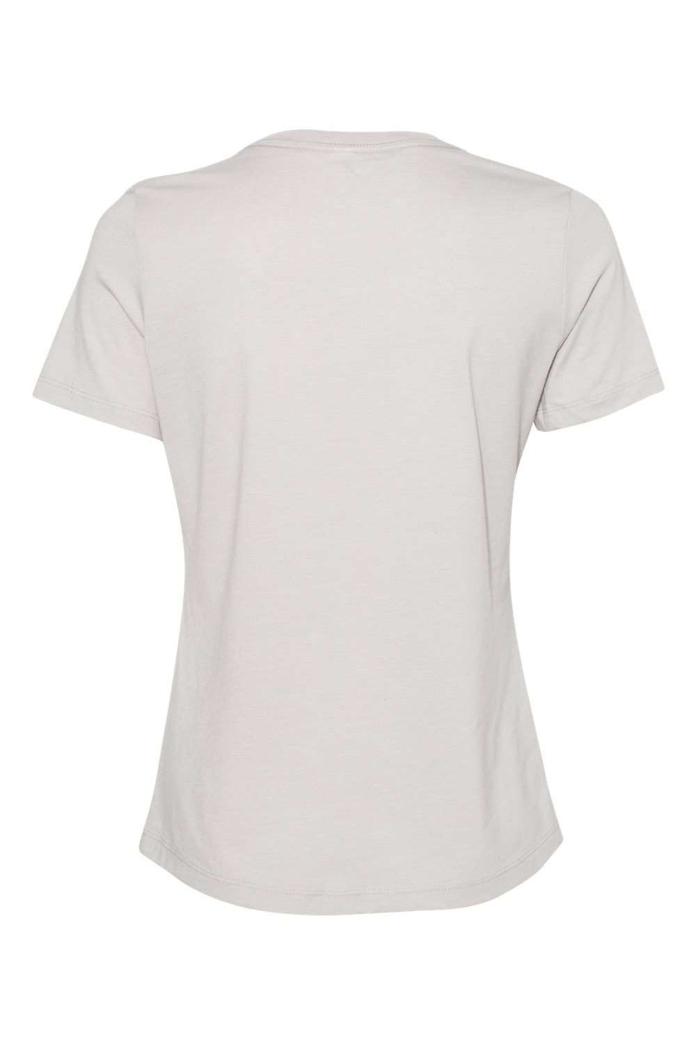 Bella + Canvas BC6400CVC/6400CVC Womens CVC Short Sleeve Crewneck T-Shirt Heather Cool Grey Flat Back