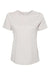 Bella + Canvas BC6400CVC/6400CVC Womens CVC Short Sleeve Crewneck T-Shirt Heather Cool Grey Flat Front