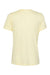 Bella + Canvas BC6413/6413 Womens Short Sleeve Crewneck T-Shirt Pale Yellow Flat Back