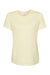 Bella + Canvas BC6413/6413 Womens Short Sleeve Crewneck T-Shirt Pale Yellow Flat Front