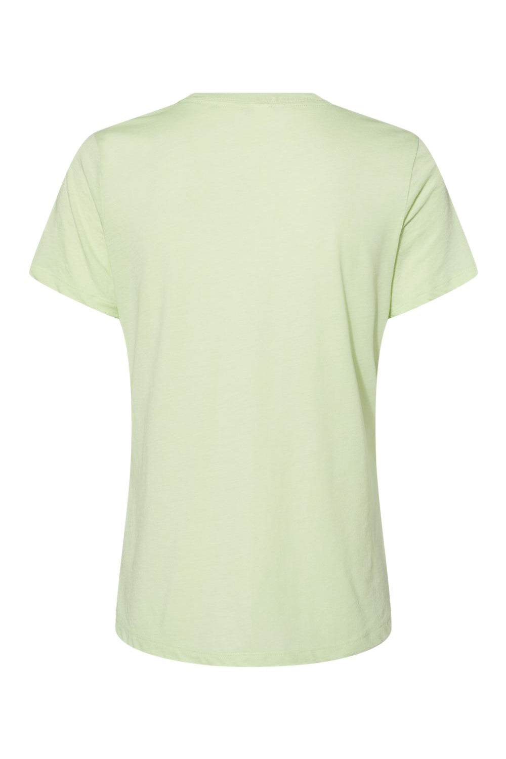 Bella + Canvas BC6413 Womens Short Sleeve Crewneck T-Shirt Spring Green Flat Back