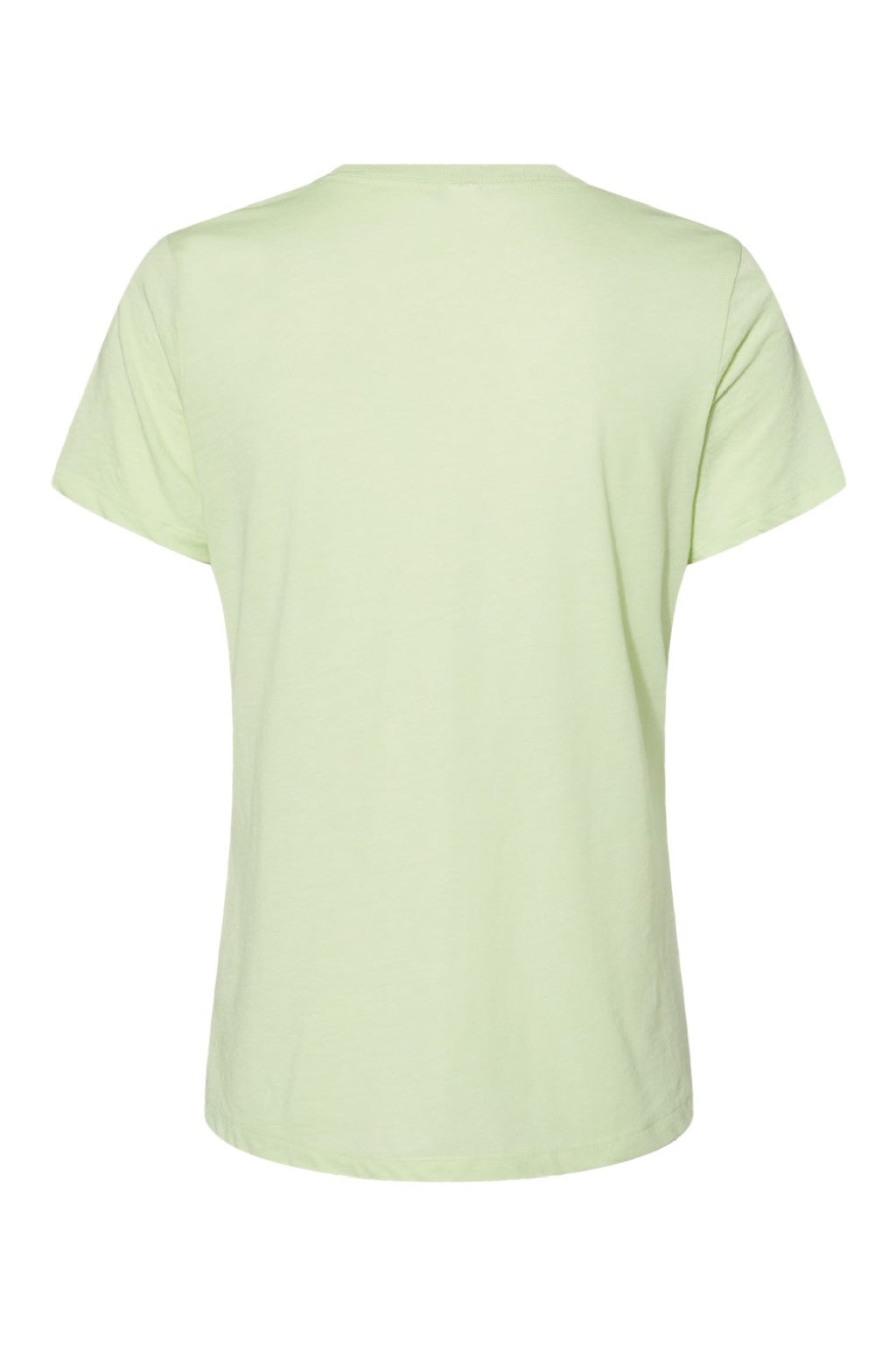 Bella + Canvas BC6413/6413 Womens Short Sleeve Crewneck T-Shirt Spring Green Flat Back