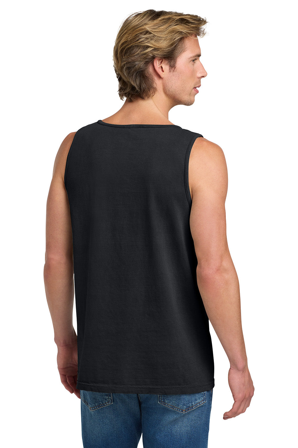 Comfort Colors 9360/C9360 Mens Tank Top Black Model Back