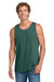 Comfort Colors 9360/C9360 Mens Tank Top Blue Spruce Green Model Front