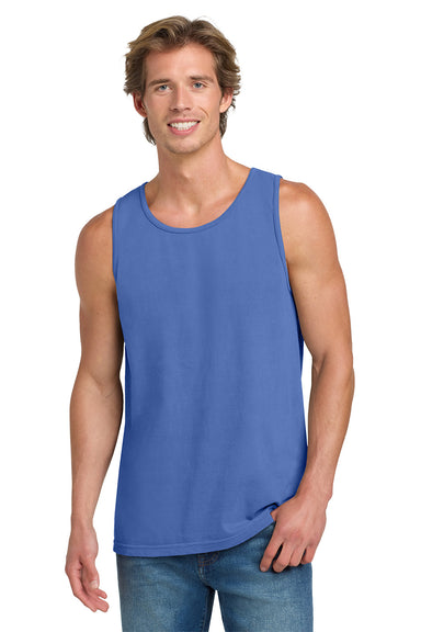 Comfort Colors 9360/C9360 Mens Tank Top Flo Blue Model Front