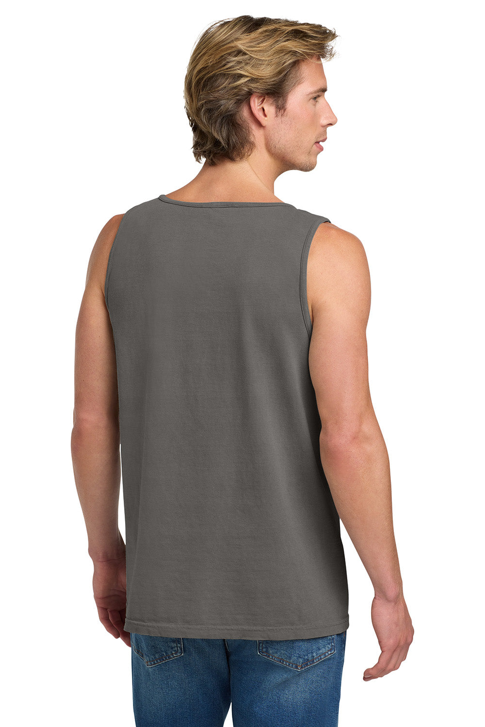 Comfort Colors 9360/C9360 Mens Tank Top Grey Model Back
