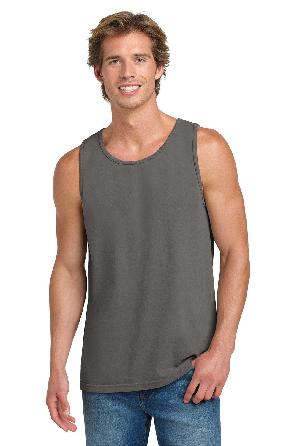 Comfort Colors 9360/C9360 Mens Tank Top Grey Model Front