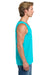 Comfort Colors 9360/C9360 Mens Tank Top Lagoon Blue Model Side