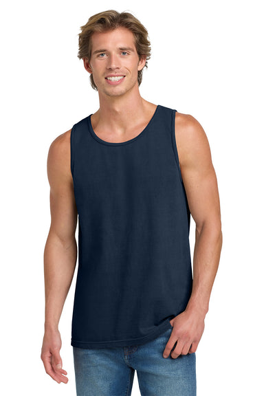Comfort Colors 9360/C9360 Mens Tank Top True Navy Blue Model Front