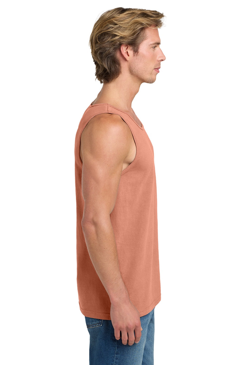 Comfort Colors 9360/C9360 Mens Tank Top Terracota Model Side