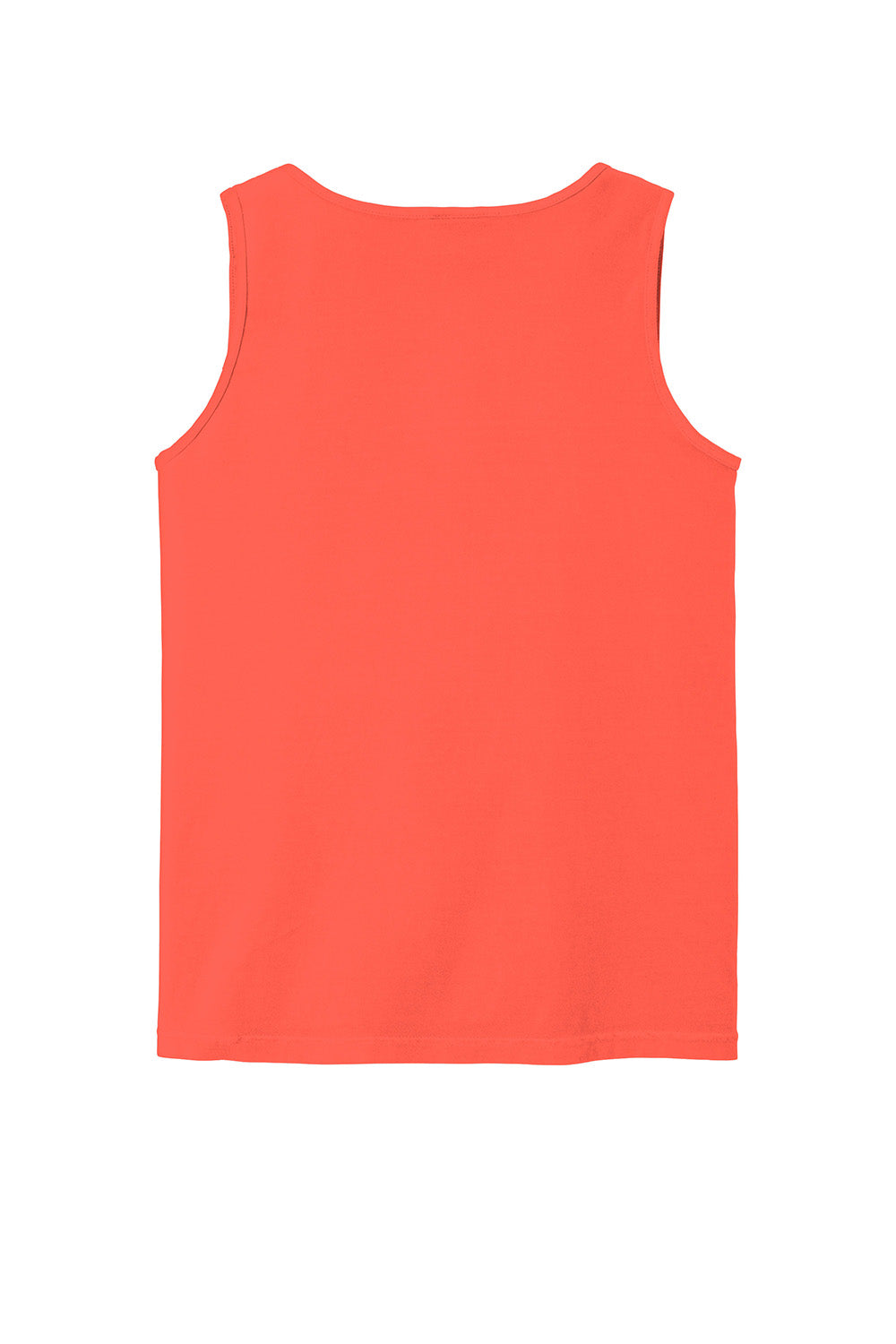 Comfort Colors 9360/C9360 Mens Tank Top Bright Salmon Orange Flat Back