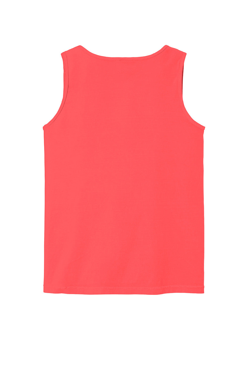 Comfort Colors 9360/C9360 Mens Tank Top Neon Red Orange Flat Back