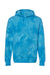 Independent Trading Co. PRM4500TD Mens Tie-Dye Hooded Sweatshirt Hoodie Aqua Blue Flat Front
