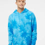 Independent Trading Co. Mens Tie-Dye Hooded Sweatshirt Hoodie - Aqua Blue - NEW