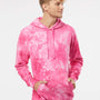 Independent Trading Co. Mens Tie-Dye Hooded Sweatshirt Hoodie - Pink - NEW