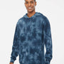 Independent Trading Co. Mens Tie-Dye Hooded Sweatshirt Hoodie - Navy Blue - NEW