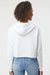 Independent Trading Company AFX64CRP Womens Crop Hooded Sweatshirt Hoodie White Model Back