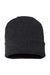 Cap America Hats TKN24 Unisex USA Made Cuffed Knit Beanie Heather Dark Grey Flat Front