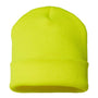 Cap America Hats Unisex USA Made Cuffed Knit Beanie - Neon Yellow